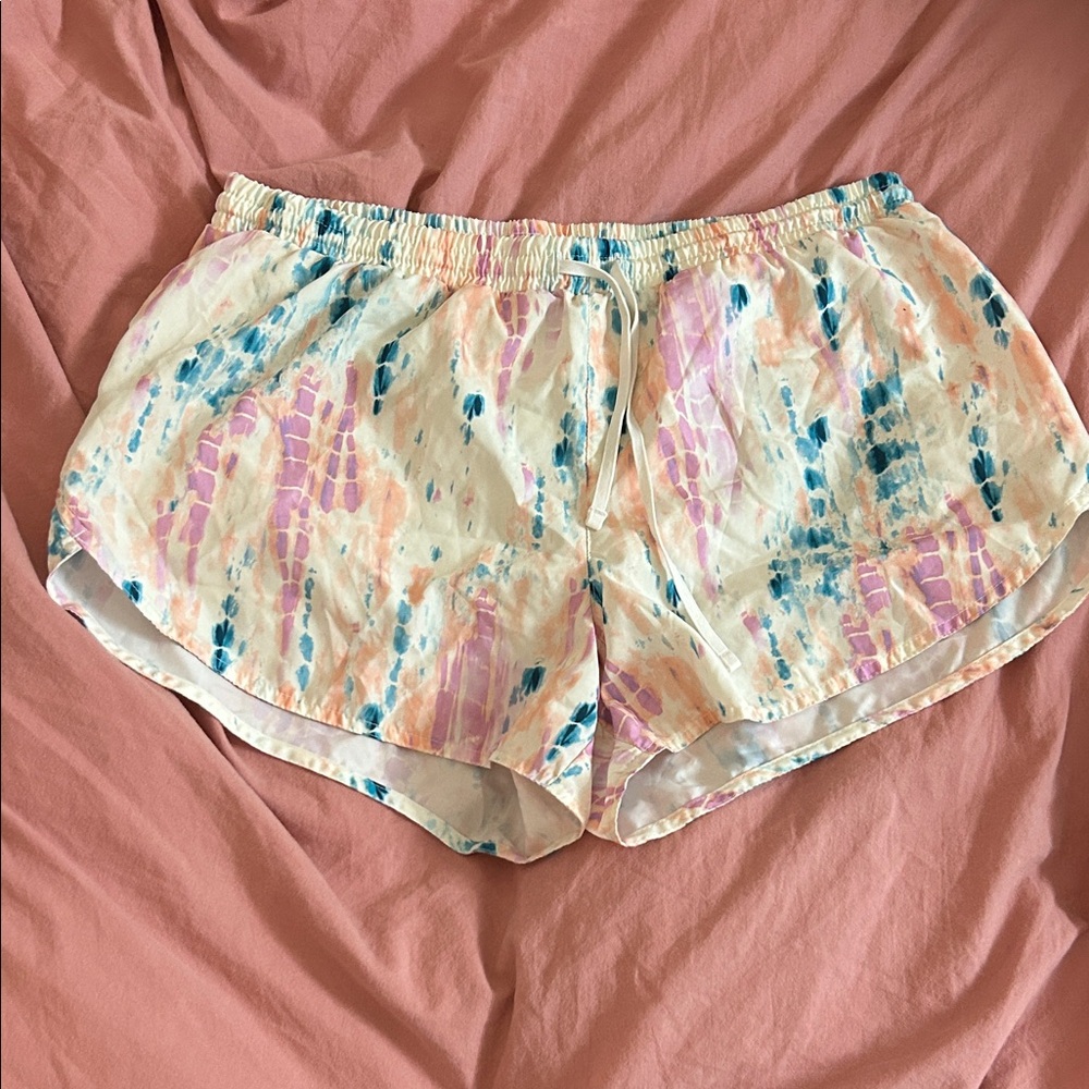 Colorful Tie-Dye Gym Shorts
